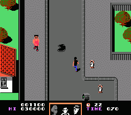 Back to the Future back cover for NES